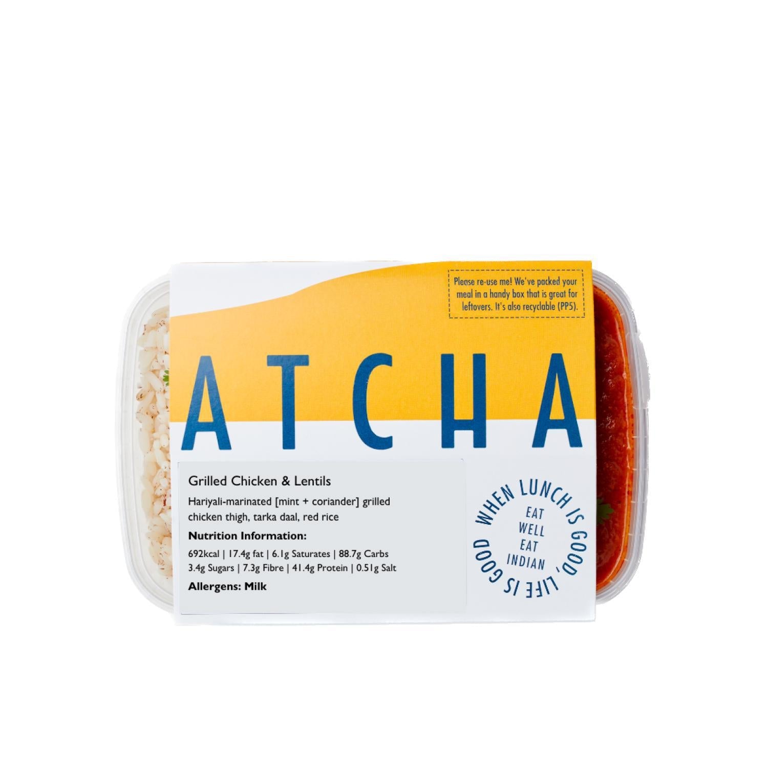 ATCHA - Grilled Chicken & Lentils
